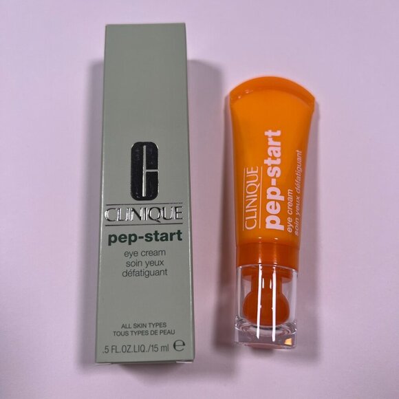 Clinique Pep - Start Eye Cream Full Regular Standard Size 0.5 fl oz 15 ml - Picture 1 of 4